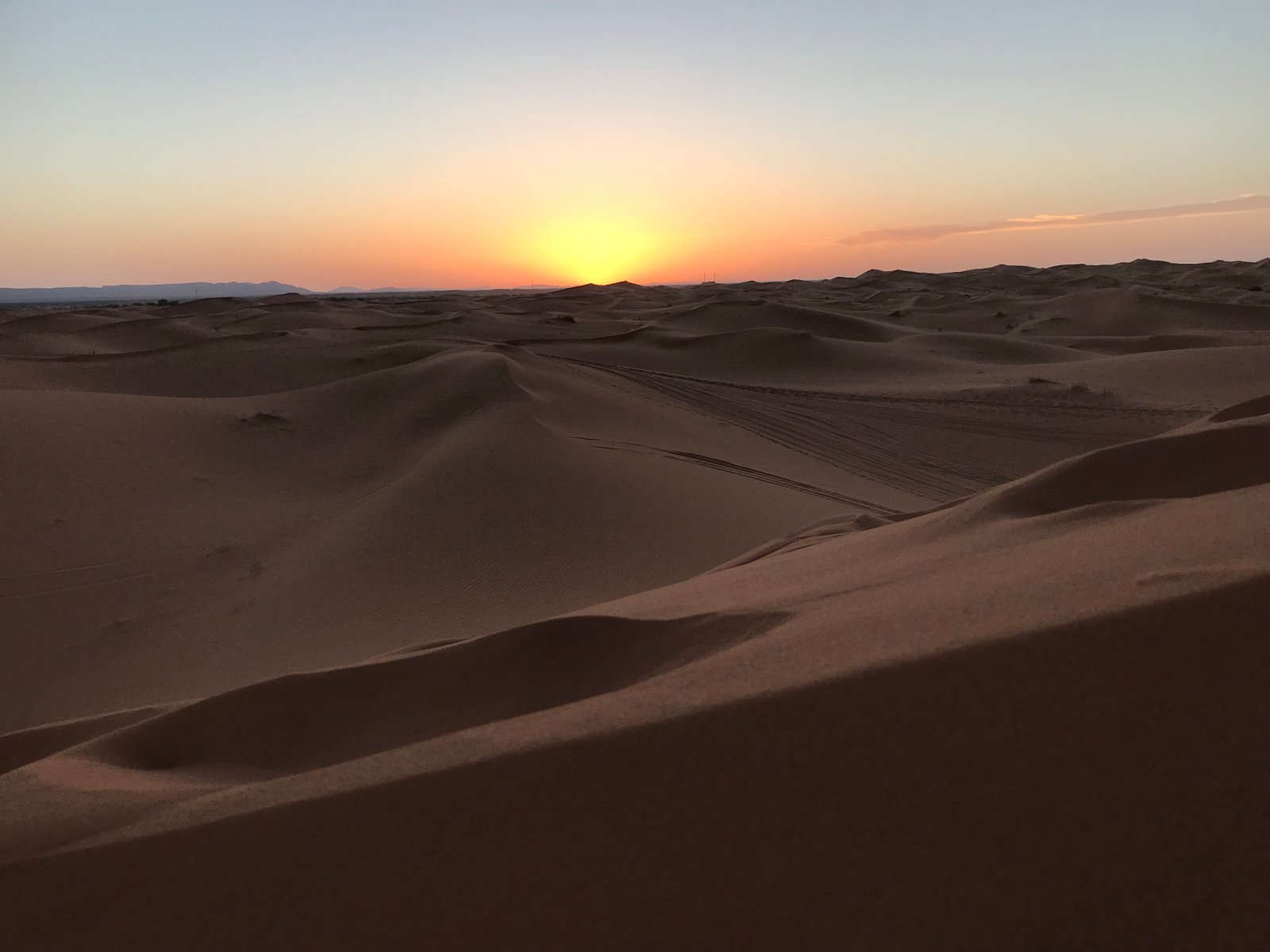 desert sunset sahara